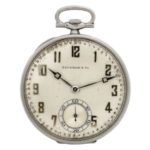 Thin Swiss platium open faced lever dress watch Circa 1925