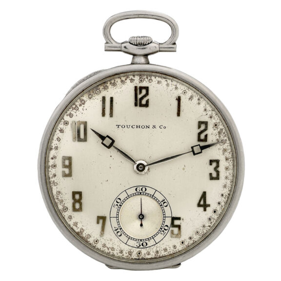 Thin Swiss platium open faced lever dress watch Circa 1925 Thin Swiss platium open faced lever dress watch Circa 1925