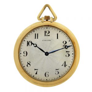 Fine French 18k gold open faced lever dress watch Circa 1935