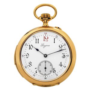 Swiss gold minute repeating keyless lever watch Circa 1899