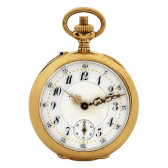 Swiss 18k gold minute repeating lever dress watch Circa 1900