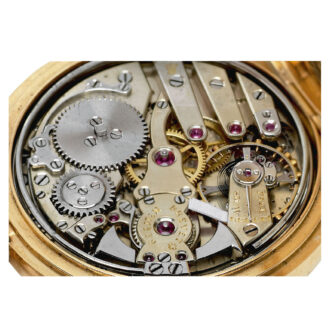 Swiss 18k gold minute repeating lever dress watch Circa 1900
