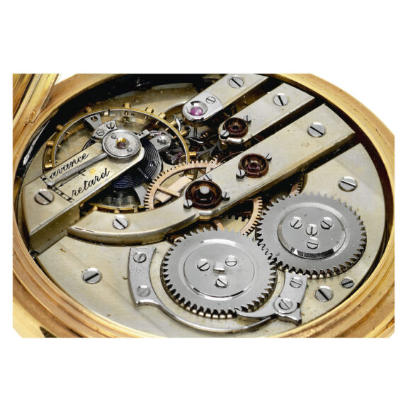 Swiss gold hunting cased triple date calendar lever Circa 1887 Swiss gold hunting cased triple date calendar lever Circa 1887
