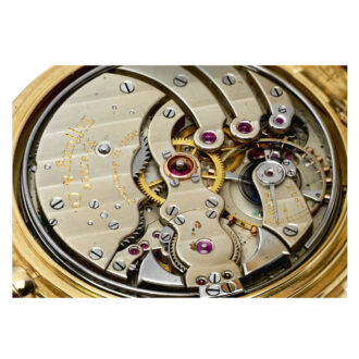 Swiss 18k gold five minute repeating lever watch Circa 1898