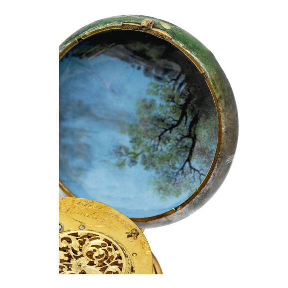 Important gold and enamel verge pendant watch Circa 1670 Important gold and enamel verge pendant watch Circa 1670
