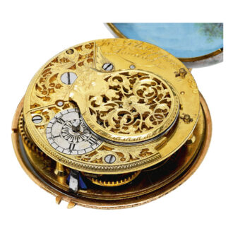 Important gold and enamel verge pendant watch Circa 1670 Important gold and enamel verge pendant watch Circa 1670