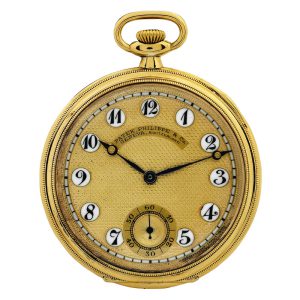 Very fine Swiss gold open faced lever pocket watch Circa 1910