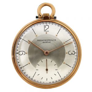 Elegant Swiss gold open faced lever dress watch Circa 1945
