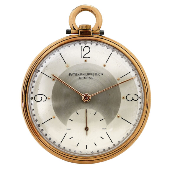 Elegant Swiss gold open faced lever dress watch Circa 1945