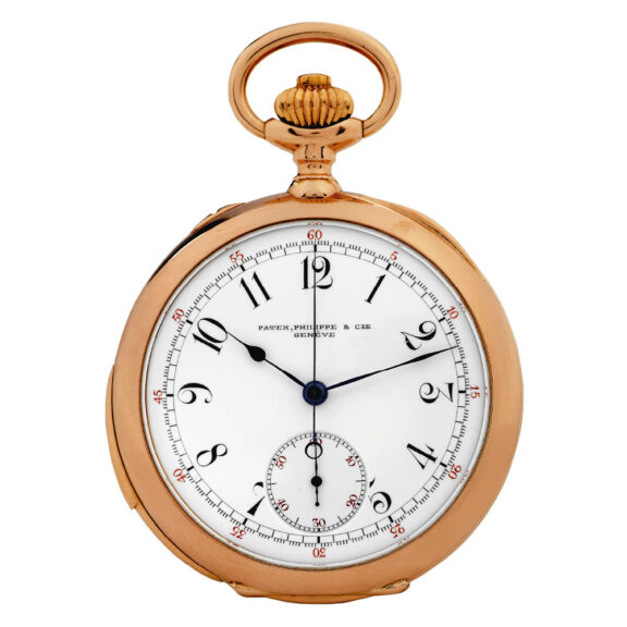 Swiss rose gold minute repeating lever chronograph Circa 1899
