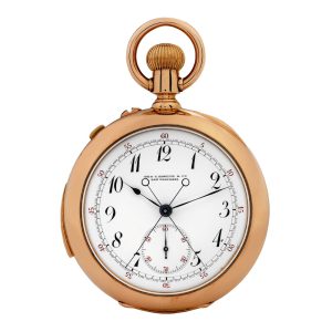 Swiss repeating split seconds lever chronograph Circa 1889