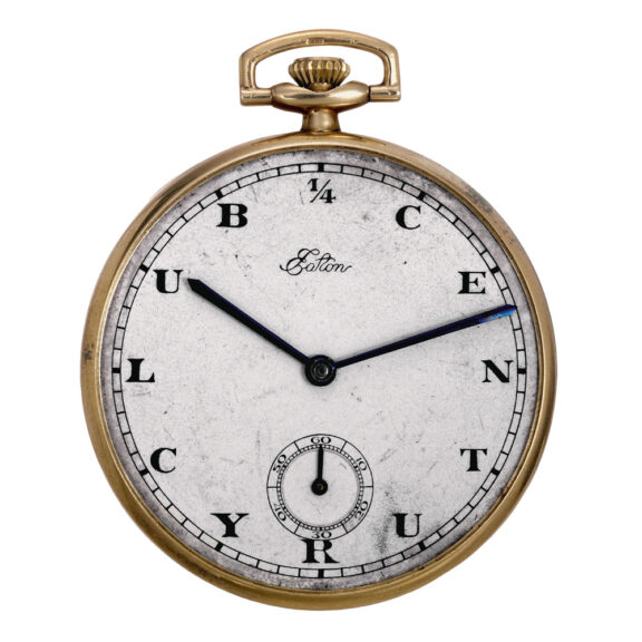 Swiss gold open faced keyless lever dress watch Circa 1949