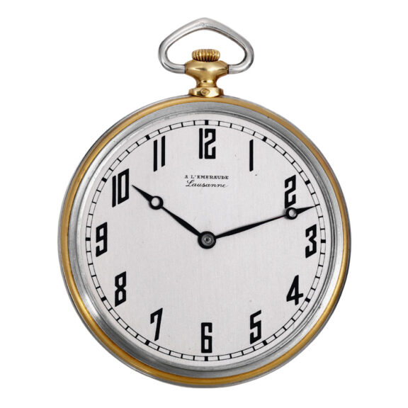 Swiss platinum and gold lever Art Deco dress watch Circa 1925