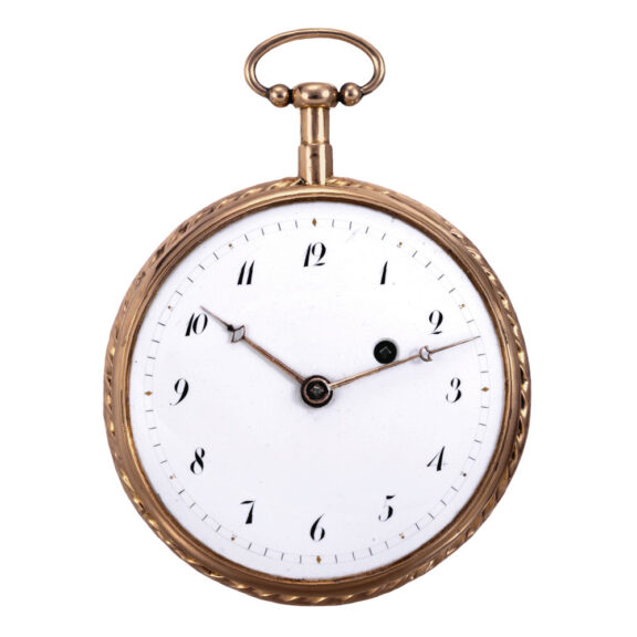 Swiss gold repeating erotic verge pocket watch Circa 1820 Swiss gold repeating erotic verge pocket watch Circa 1820