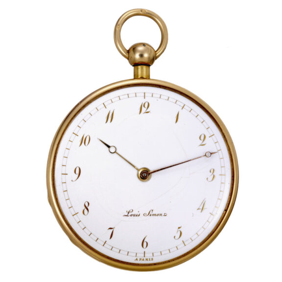 French gold quarter repeating cylinder pocket watch Circa 1808 French gold quarter repeating cylinder pocket watch Circa 1808
