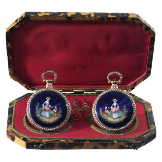 Swiss pair of lever watches for the Chinese market Circa 1835