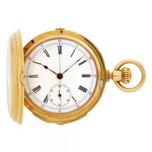 Swiss gold independent stop-seconds chronograph Circa 1881