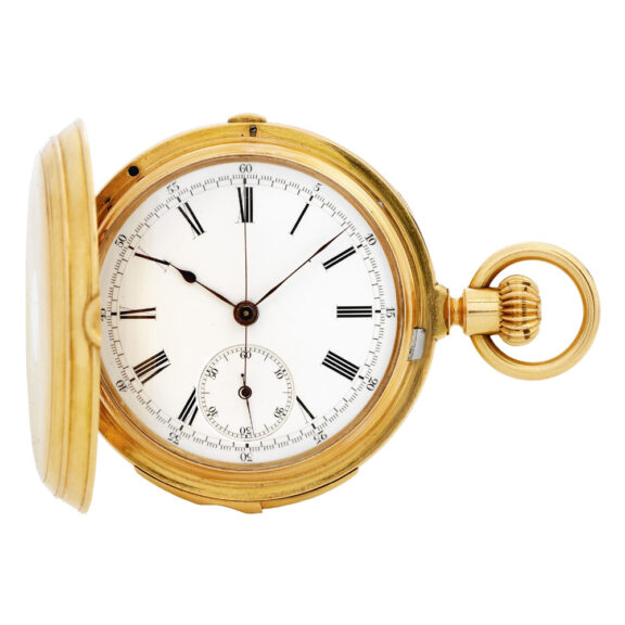Swiss gold independent stop-seconds chronograph Circa 1881