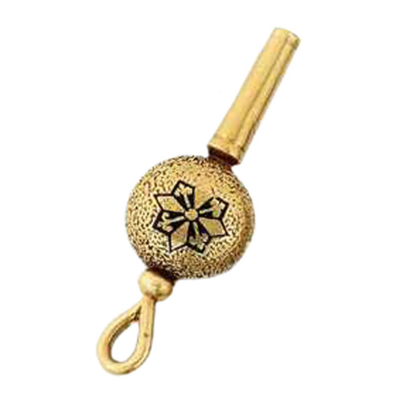 Swiss gold and enamel lapel watch with brooch Circa 1885 Swiss gold and enamel lapel watch with brooch Circa 1885