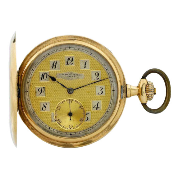 Swiss 14k gold hunting-cased keyless lever watch Circa 1915