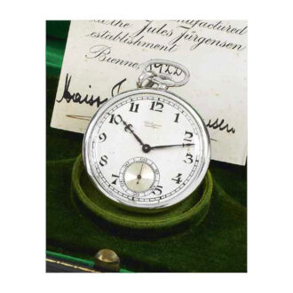 Thin Swiss platinum keyless lever dress watch Circa 1922