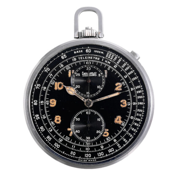 Swiss chronograph with telemeter and tachometer Circa 1935