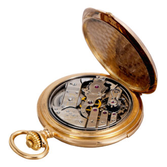 Swiss 14k gold quarter repeating lever watch Circa 1903