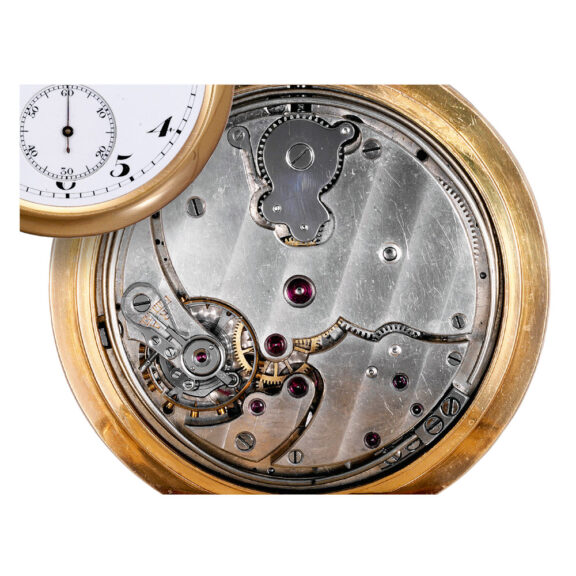 Swiss 18k gold trip minute repeating keyless lever Circa 1920 Swiss 18k gold trip minute repeating keyless lever Circa 1920