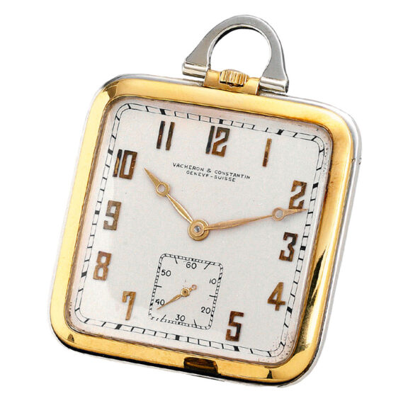 Elegant Swiss gold square Art Deco dress watch Circa 1929