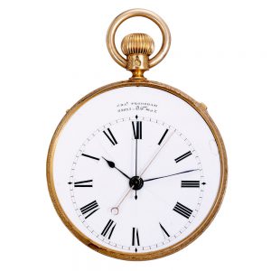 English 18k gold split-seconds chronograph Circa 1859-1860