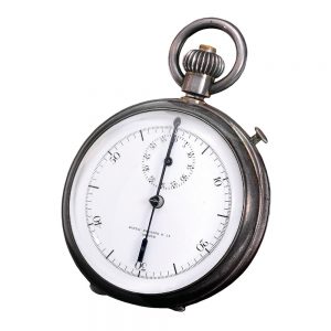 Fine Swiss silver inking chronograph with register Circa 1891