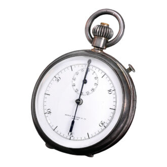 Fine Swiss silver inking chronograph with register Circa 1891