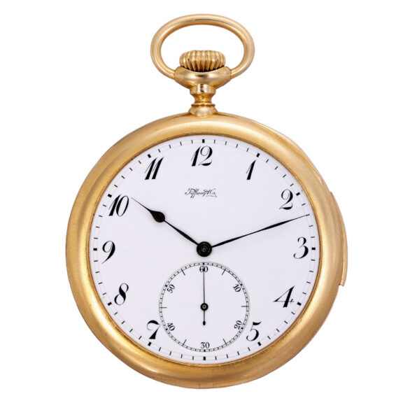 Thin Swiss 18k gold five-minute repeating lever Circa 1910