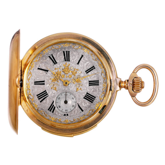 Swiss gold repeating lever for the Hispanic market Circa 1910
