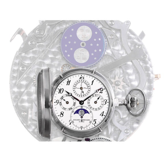 Extremely rare Swiss platinum complicated lever Circa 1925 Extremely rare Swiss platinum complicated lever Circa 1925