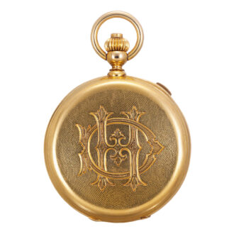 Historically important French 18k gold chronograph Circa 1928