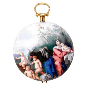 German/English gold and enamel verge watch Circa 1670/1780