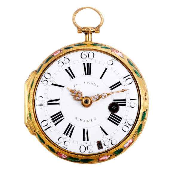 French 20K gold and enamel Louis XV verge watch Circa 1750 French 20K gold and enamel Louis XV verge watch Circa 1750