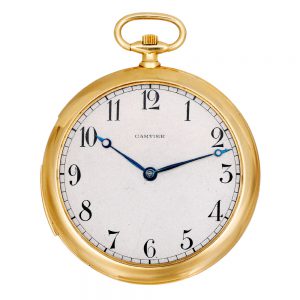 Elegant French gold and enamel repeating lever Circa 1920
