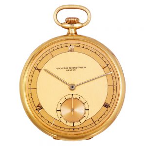 Swiss gold open faced keyless lever dress watch Circa 1927