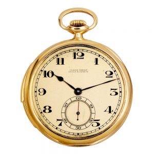 Swiss 18K gold minute repeating lever dress watch Circa 1927