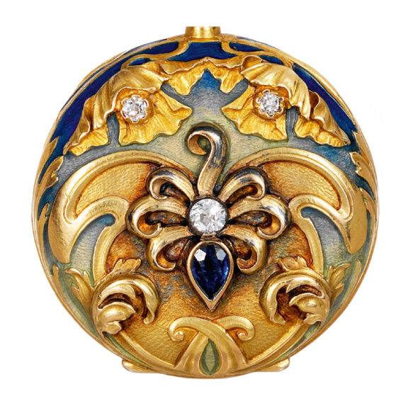Swiss Art Nouveau lever with brooch/necklace fitting Circa 1900 Swiss Art Nouveau lever with brooch/necklace fitting Circa 1900