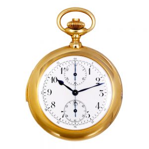 Swiss gold minute repeating lever chronograph Circa 1910
