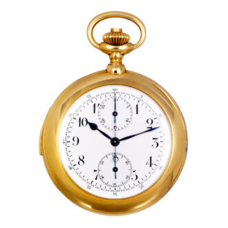 Swiss gold minute repeating lever chronograph Circa 1910