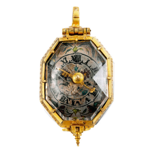 German rock crystal single handed pendant watch Circa 1600 German rock crystal single handed pendant watch Circa 1600