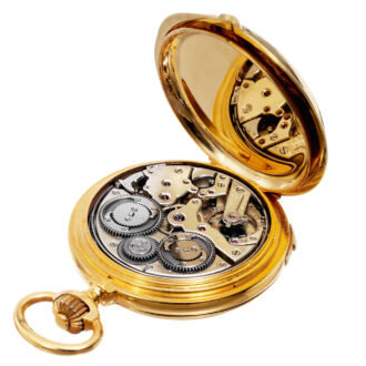 Swiss repeating grande and petite sonnerie lever Circa 1890