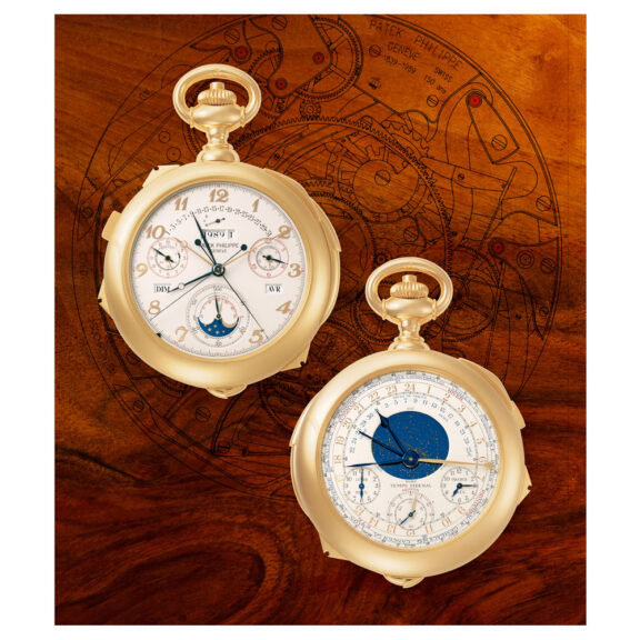 Spectacular Swiss gold complicated lever watch Circa 1989 Spectacular Swiss gold complicated lever watch Circa 1989