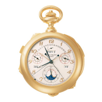 Spectacular Swiss gold complicated lever watch Circa 1989