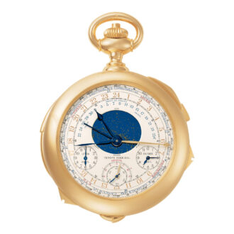 Spectacular Swiss gold complicated lever watch Circa 1989