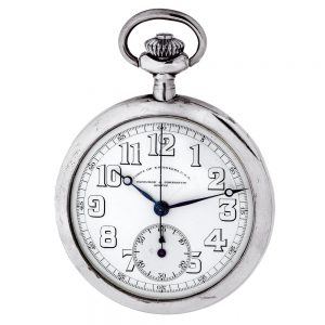 Fine and interesting Swiss silver lever chronograph Circa 1918